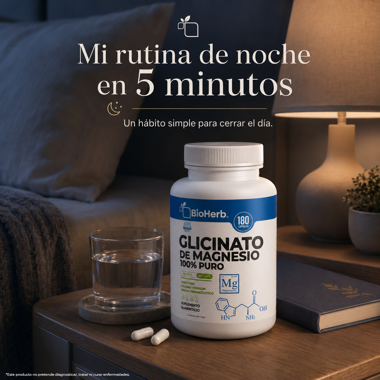 BioHerb® Glicinato de Magnesio al 16% | Soporte al Descanso y Relajación