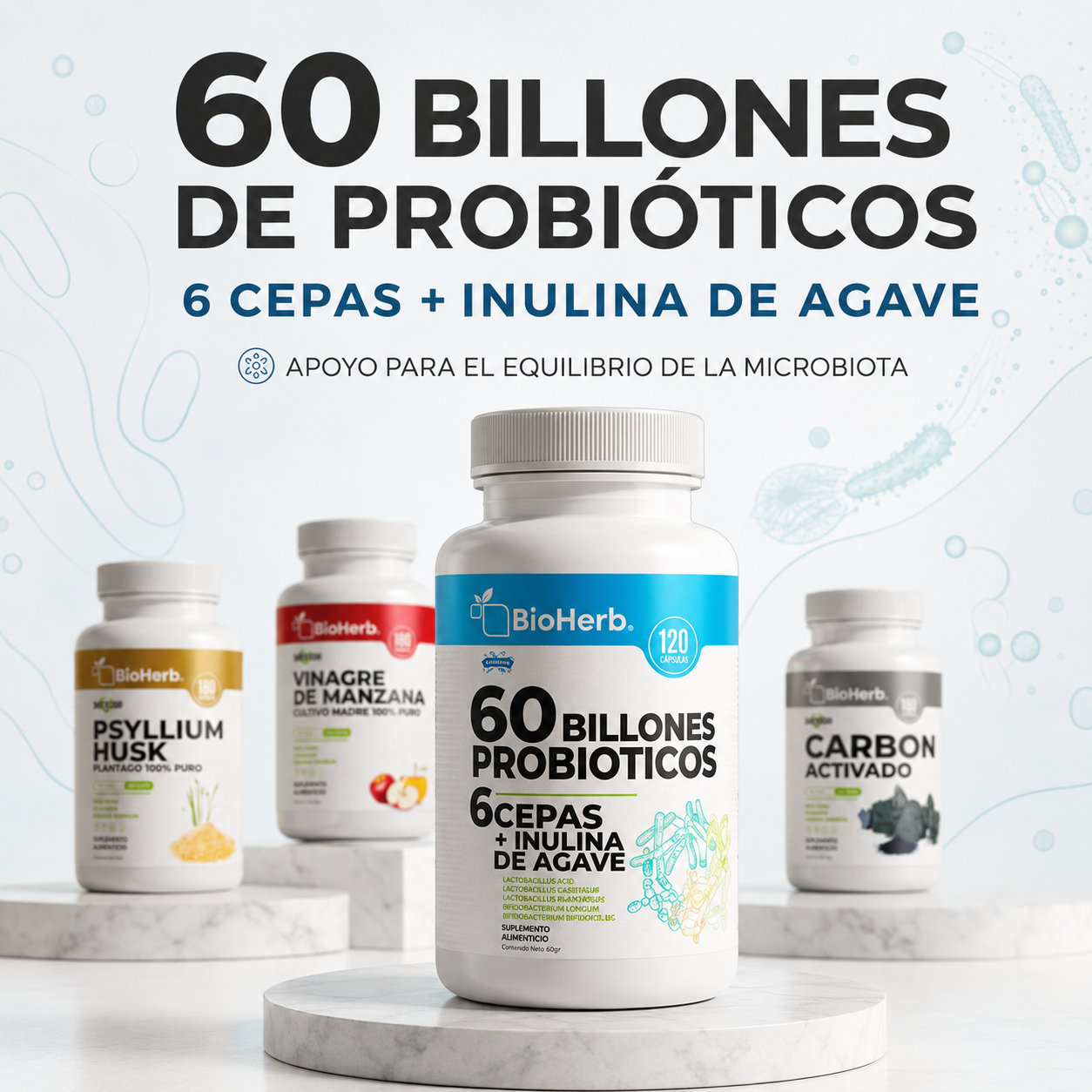 Kit Digestivo BioHerb® | Fibra, Probióticos y Bienestar Intestinal