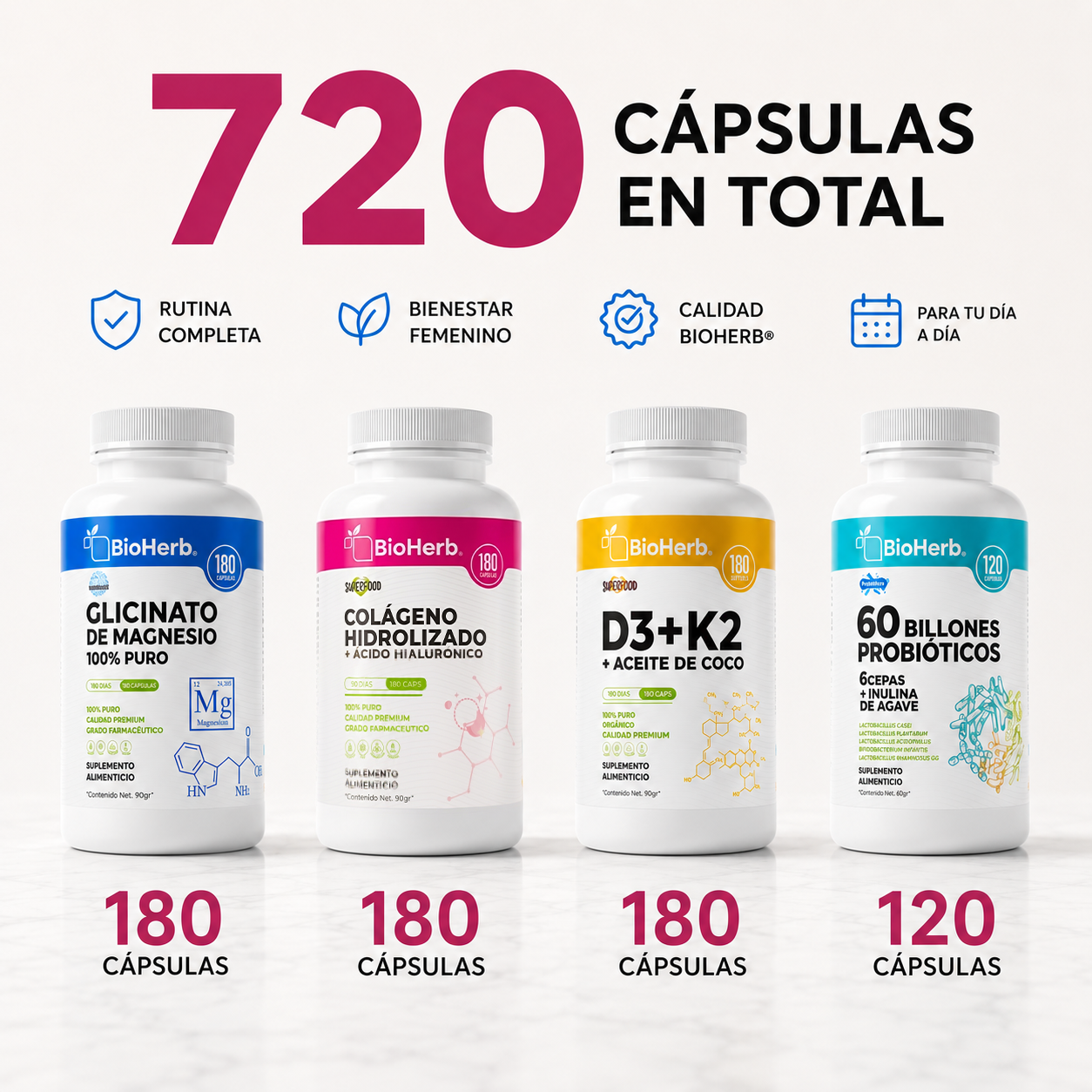 Kit Balance Mujer BioHerb® | Bienestar, Piel y Rutina Diaria