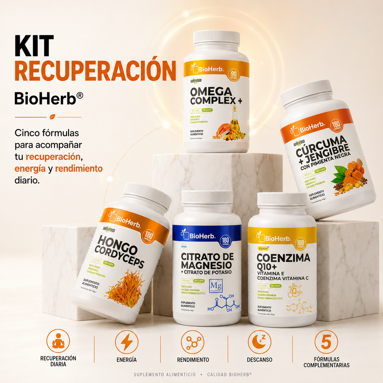 Kit Recuperación BioHerb® | Músculos, Energía y Movimiento
