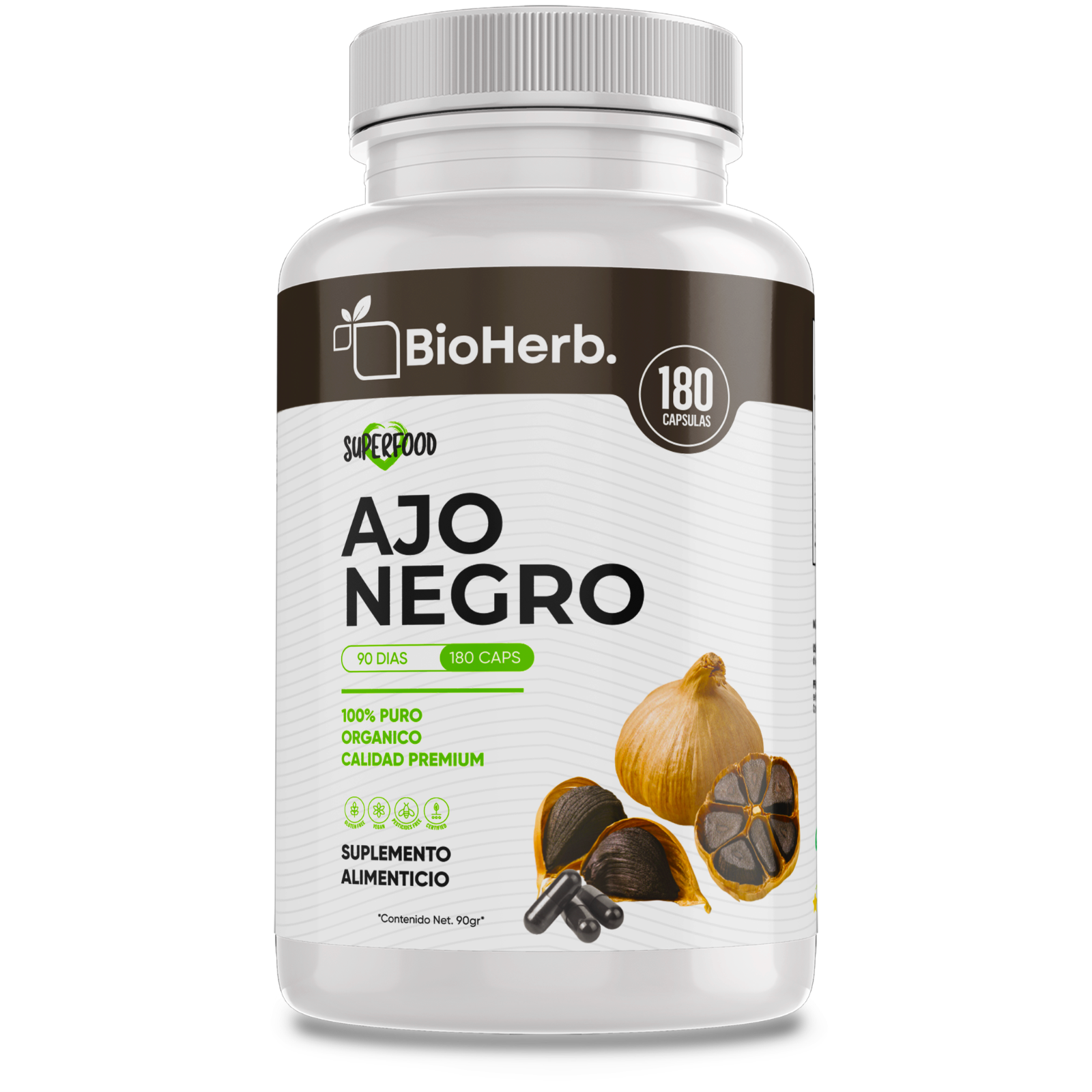 BioHerb® Ajo Negro 100% Puro