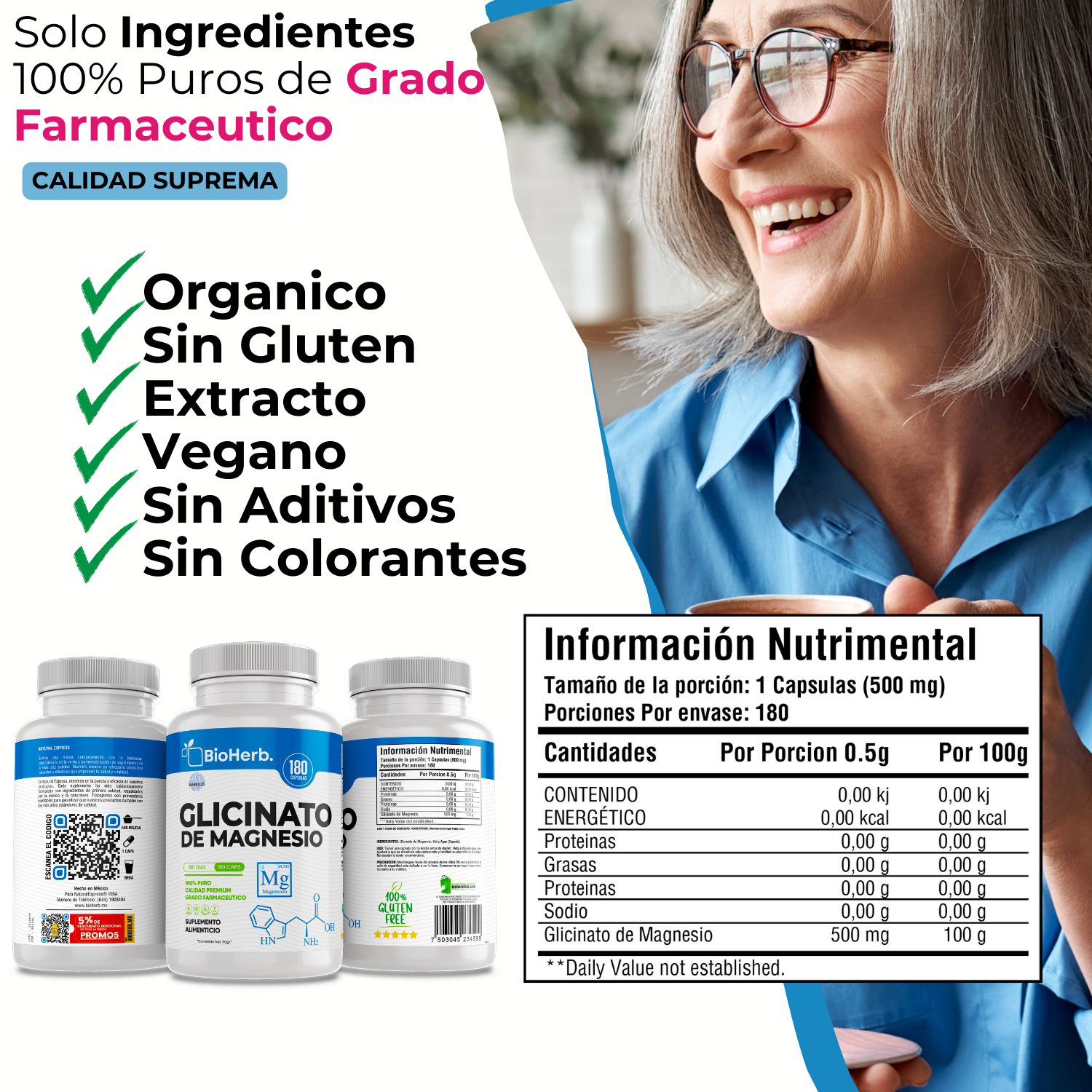 BioHerb® Glicinato de Magnesio
