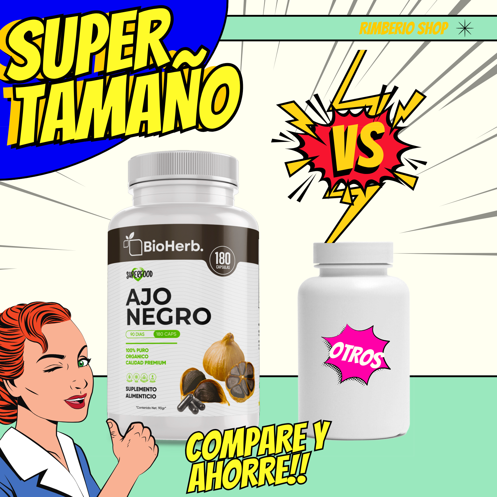 BioHerb® Ajo Negro 100% Puro
