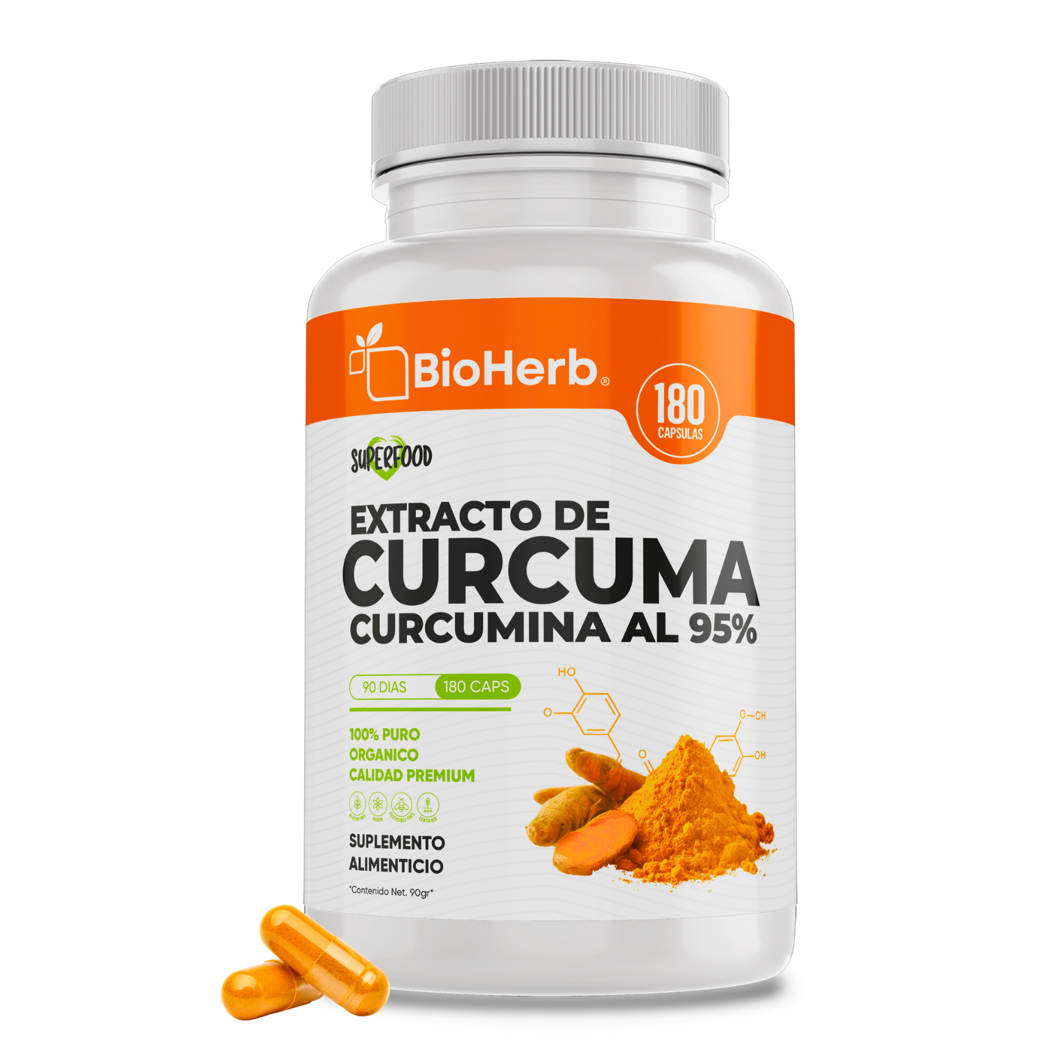 BioHerb® Cúrcuma 95% Curcuminoides