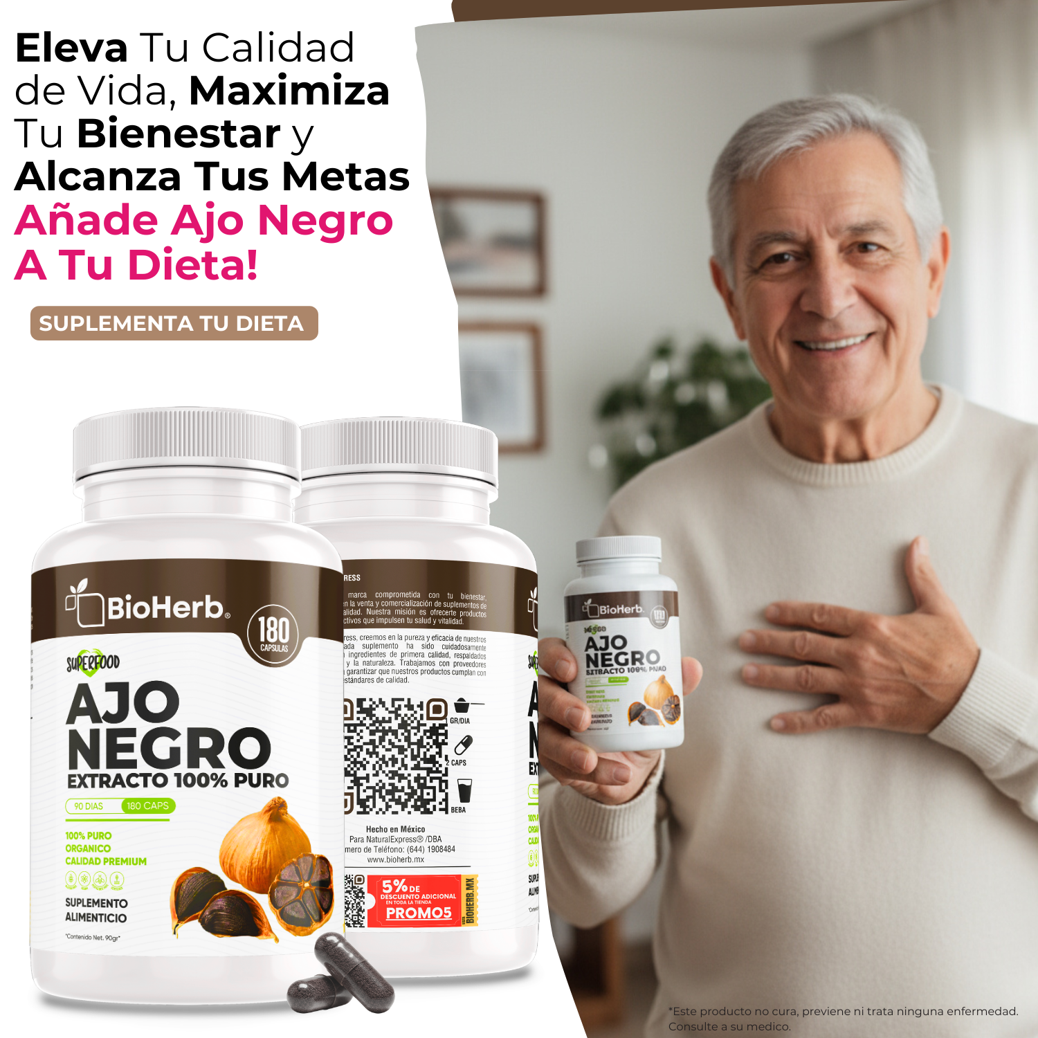 BioHerb® Ajo Negro 100% Puro