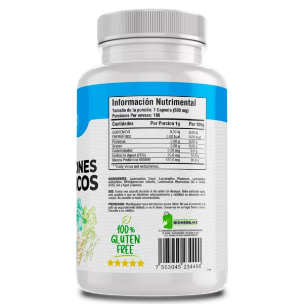 BioHerb® 450 Billones de Probióticos + Inulina de Agave