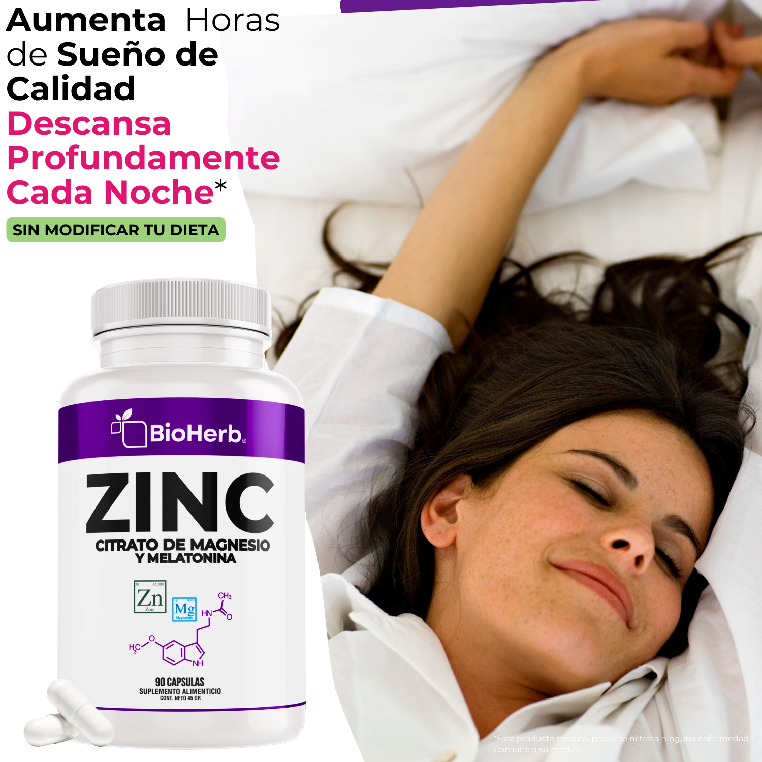 BioHerb® Zinc + Magnesio con Melatonina