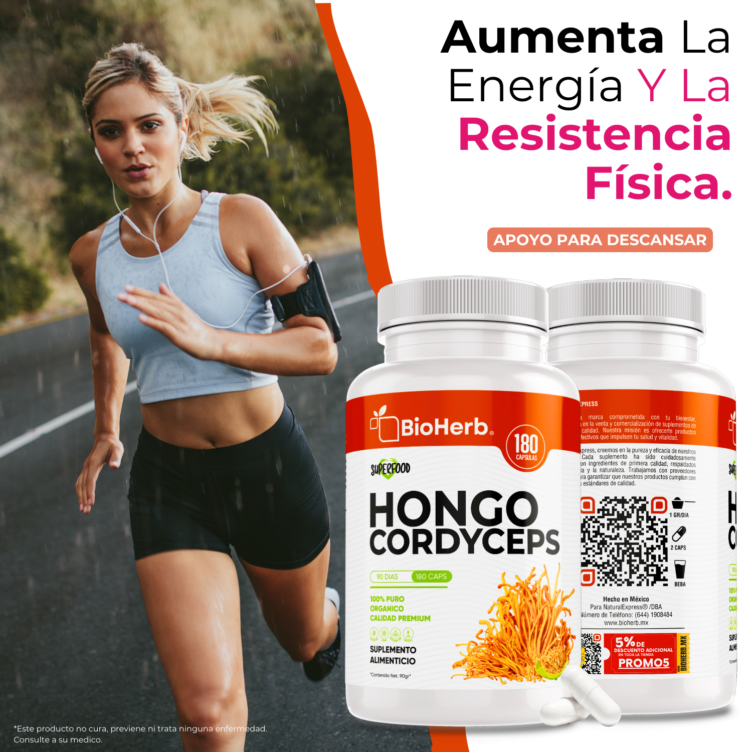 BioHerb® Cordyceps Militaris Extracto 100% Puro