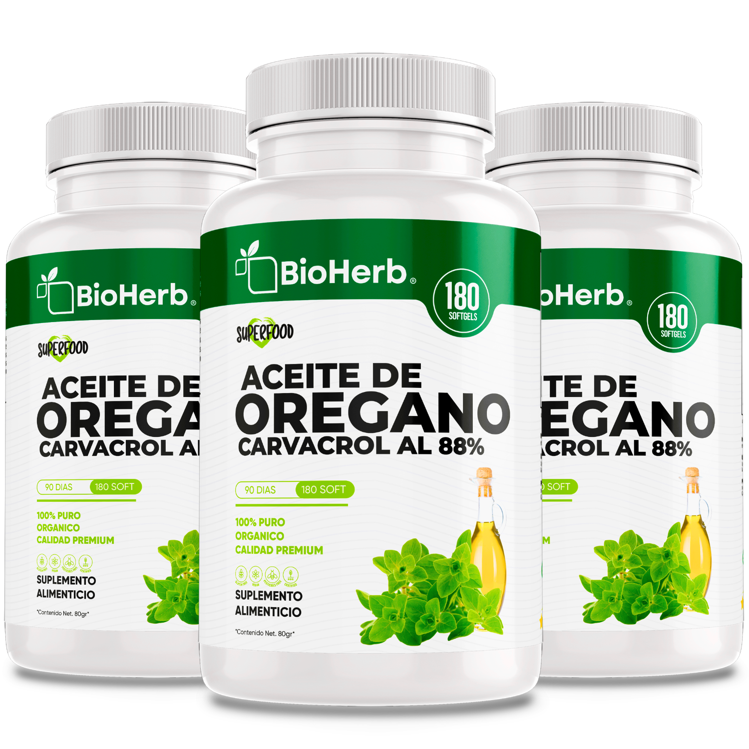 BioHerb® Aceite de Orégano Silvestre 100% Puro