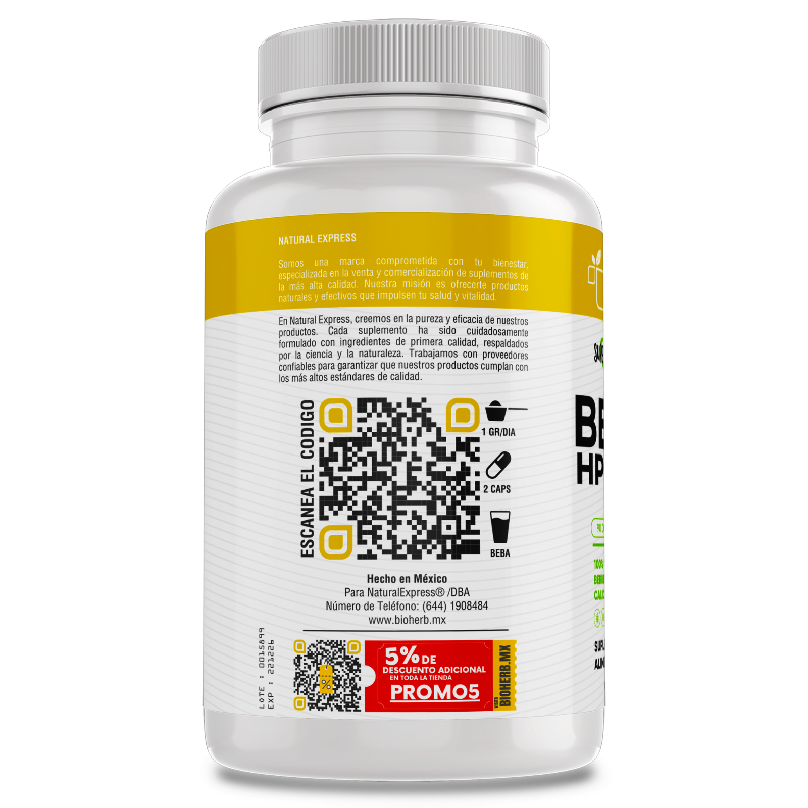 BioHerb® Berberina HCL Al 97% Clorhidrato