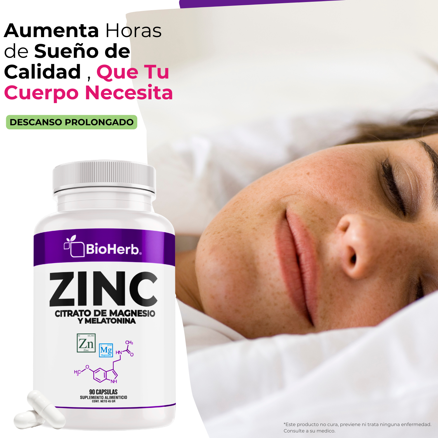 BioHerb® Zinc + Magnesio con Melatonina