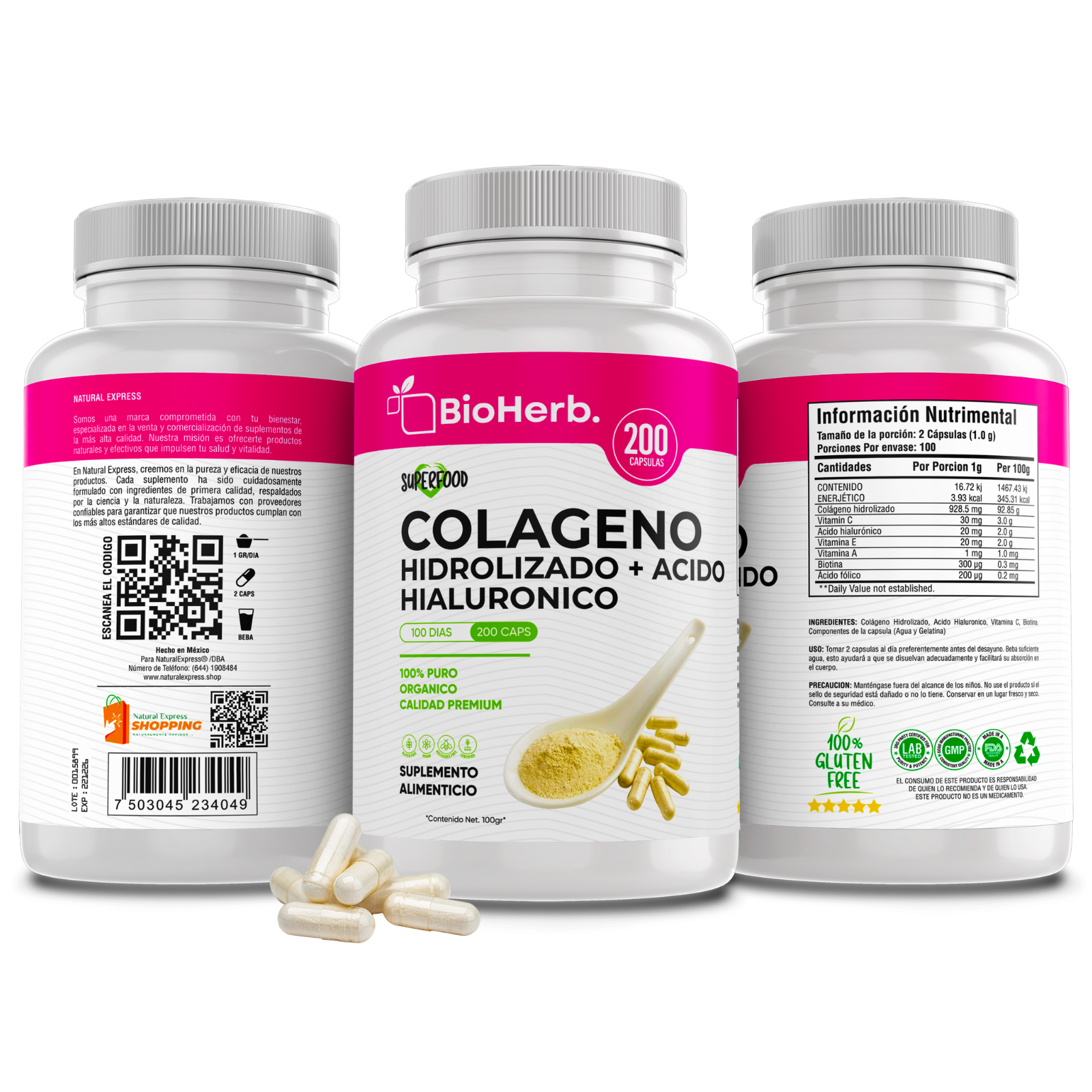 BioHerb® Colágeno + Ácido Hialurónico