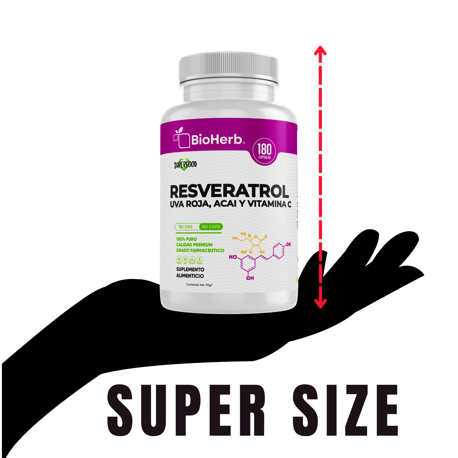 BioHerb® Resveratrol + Uva Roja + Vitamina C
