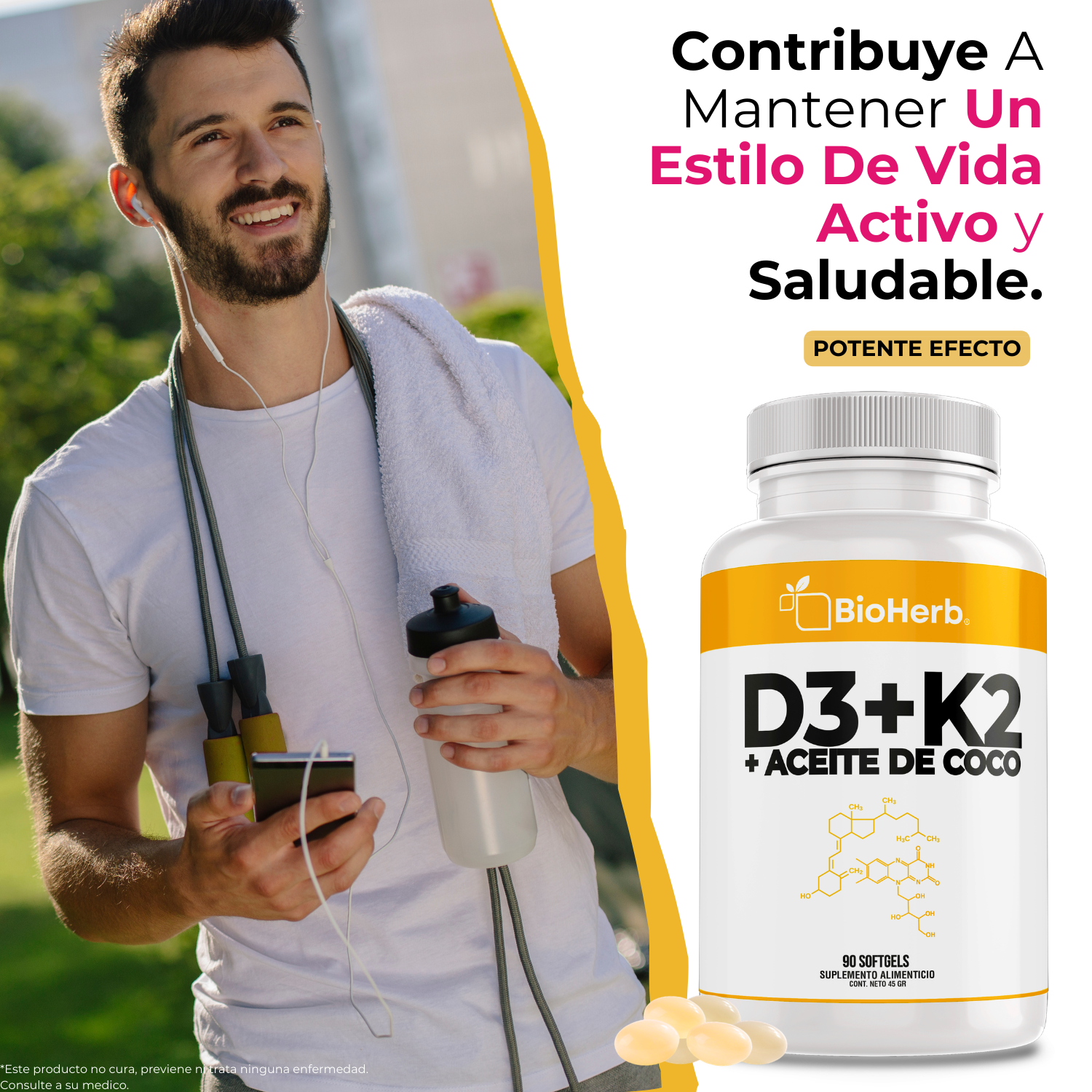 BioHerb® Vitamina D3 + K2 (MK-7)