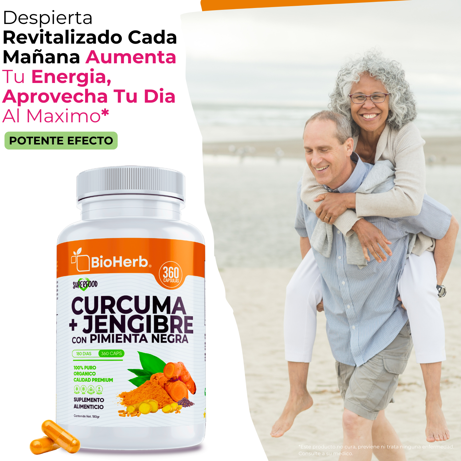 BioHerb® Cúrcuma y Jengibre con Pimienta Negra
