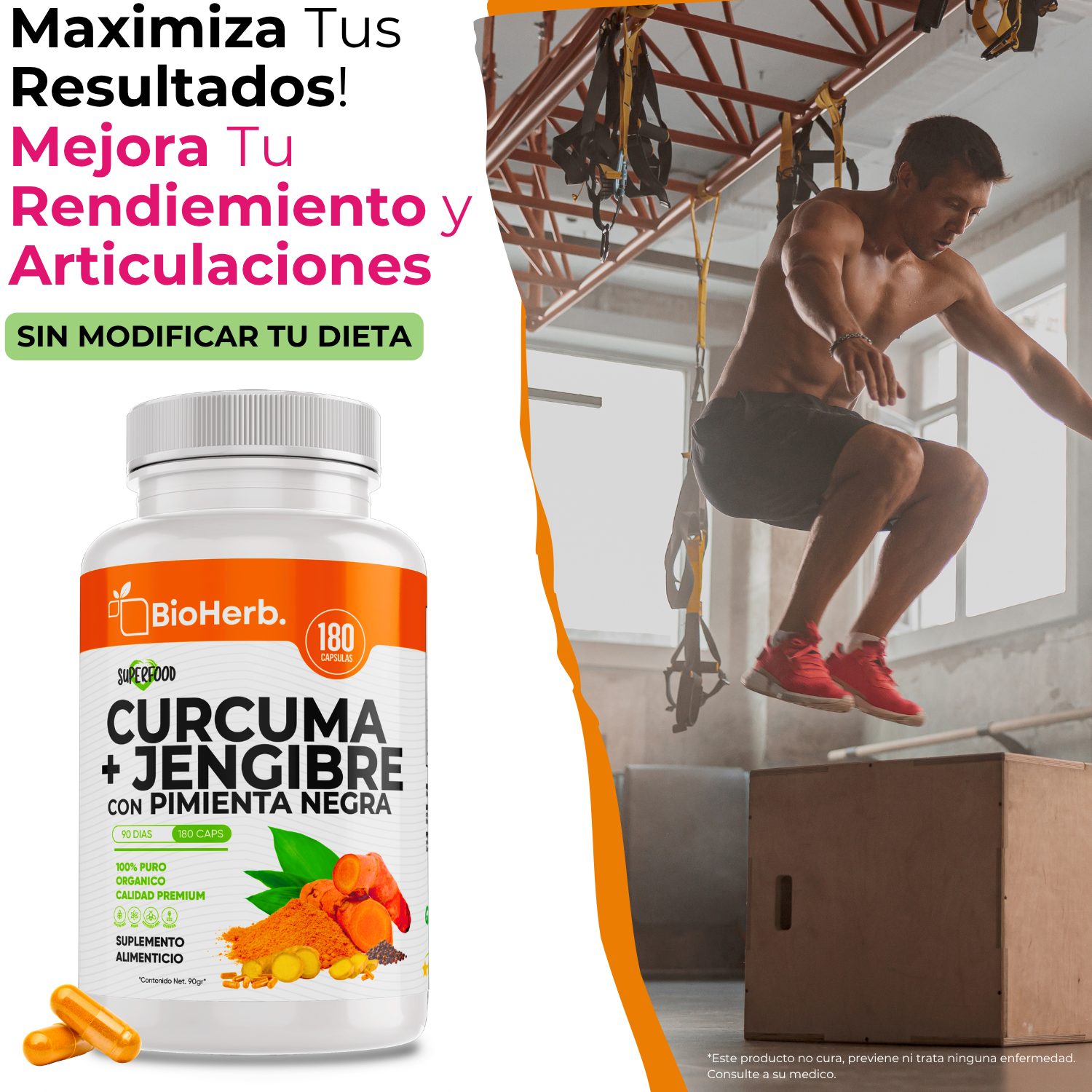 BioHerb® Cúrcuma y Jengibre con Pimienta Negra