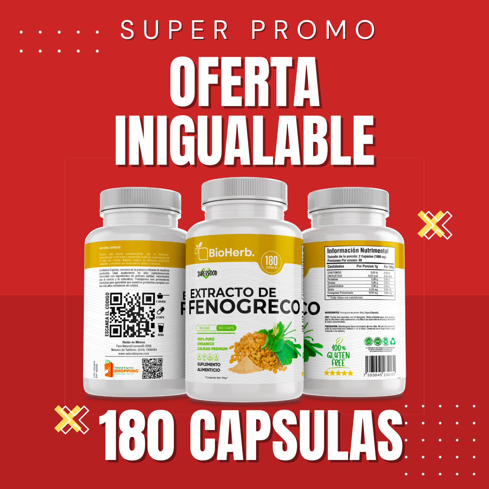 BioHerb® Fenogreco Orgánico