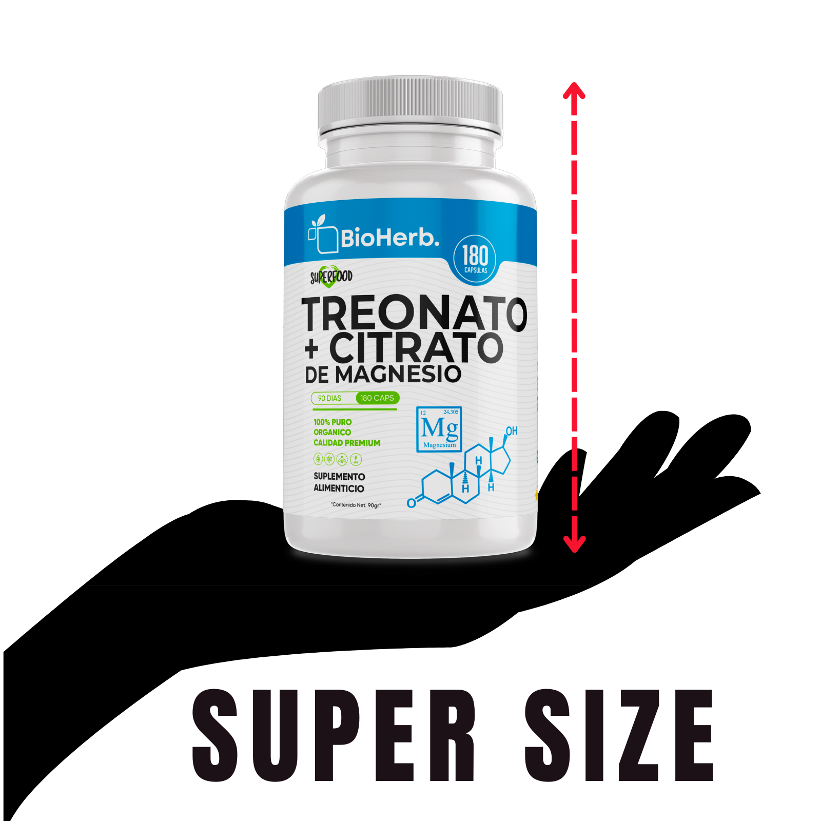 BioHerb® Treonato de Magnesio + Citrato de Magnesio