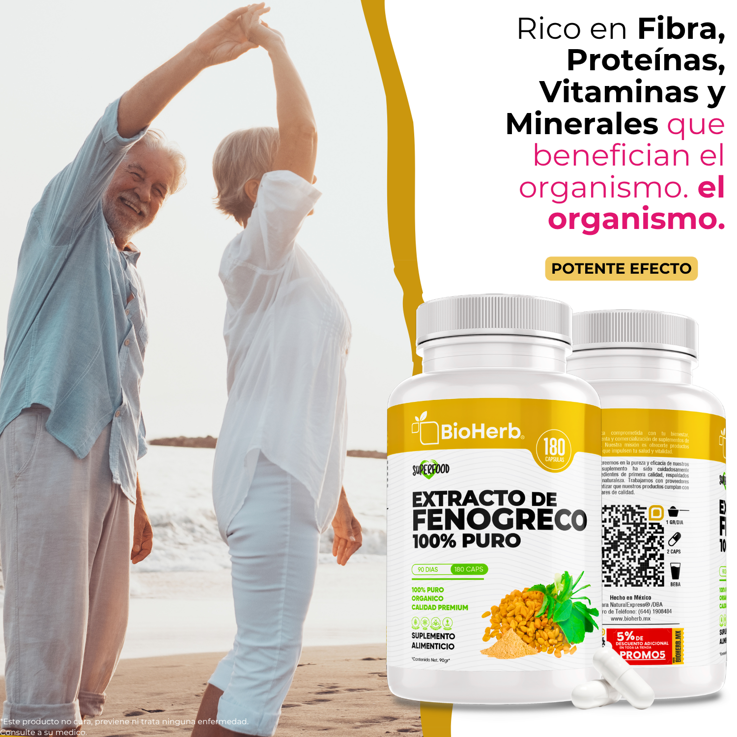 BioHerb® Fenogreco Orgánico Extracto 100% Puro