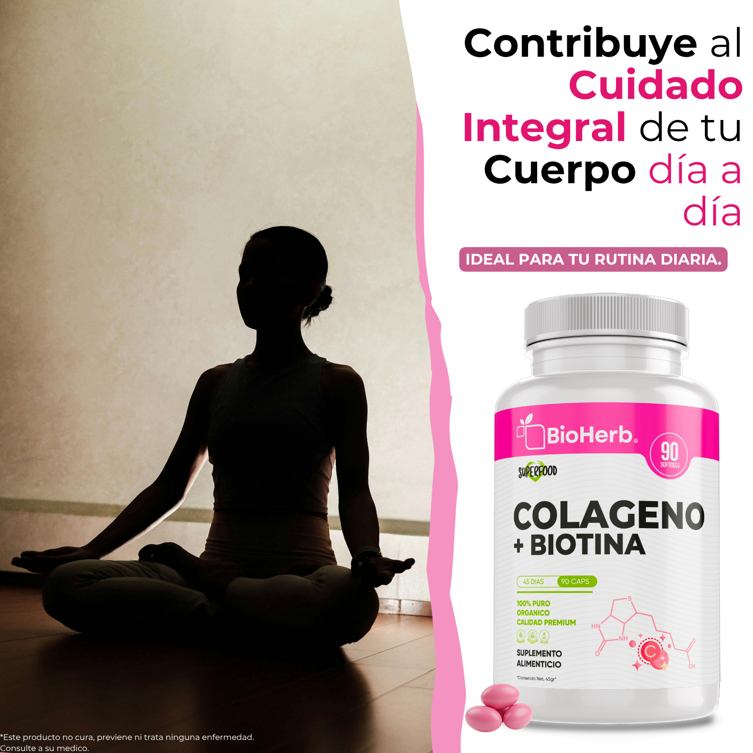 BioHerb® | Colágeno + Biotina en Softgels | Fórmula de Alta Concentración