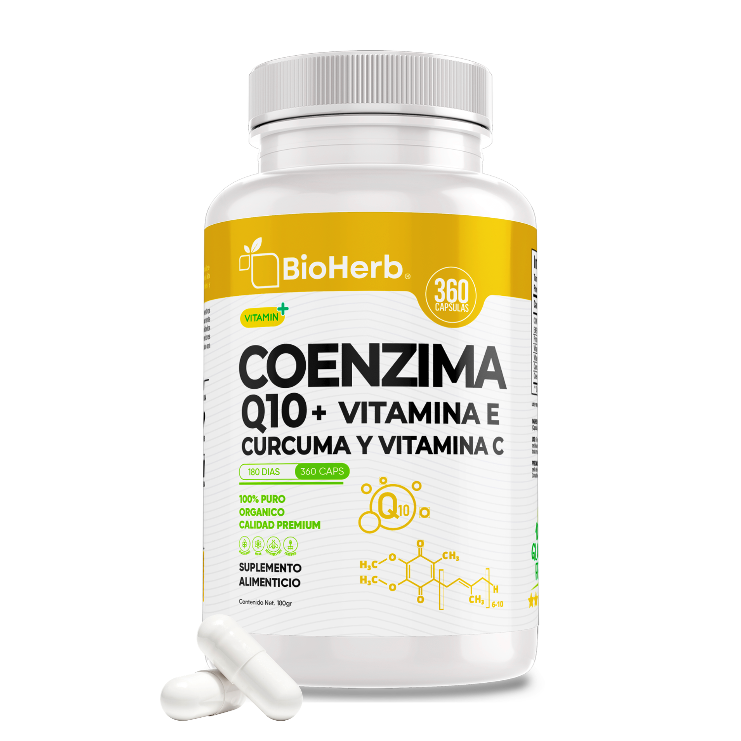 BioHerb® CoQ10 + Vitaminas E y C