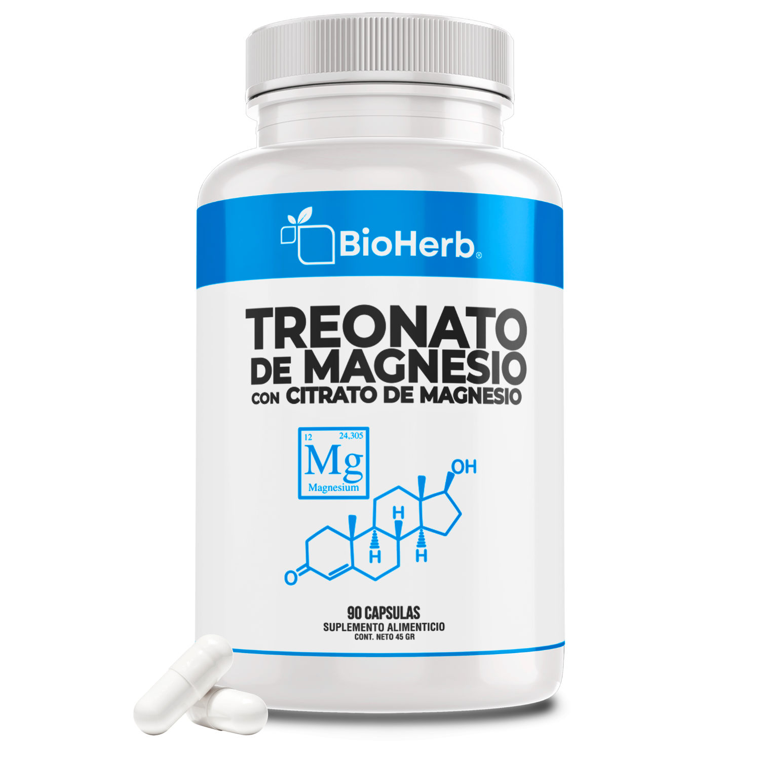 BioHerb® Treonato de Magnesio + Citrato de Magnesio