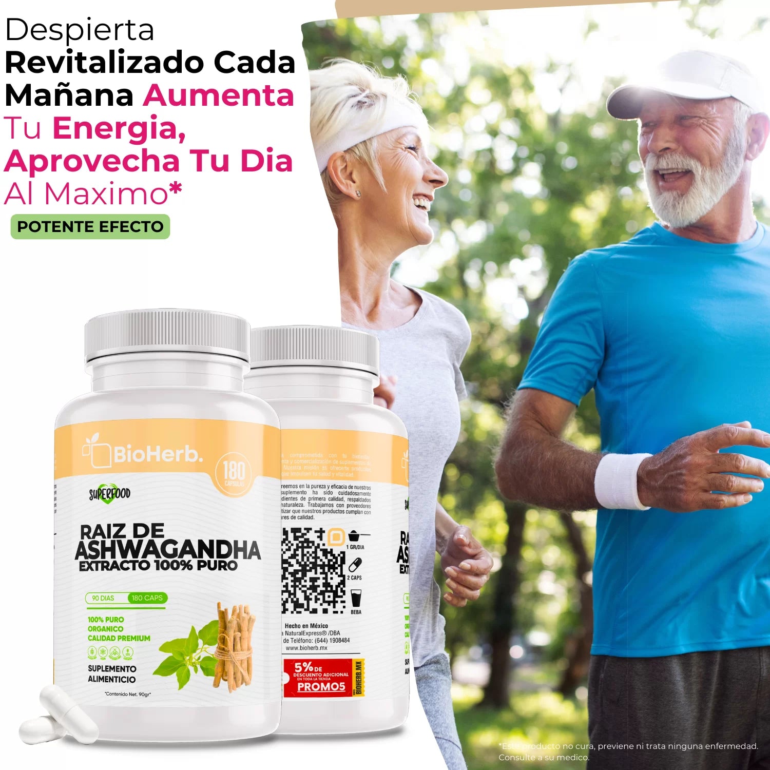 BioHerb® Raiz de Ashwagandha 100% Pura