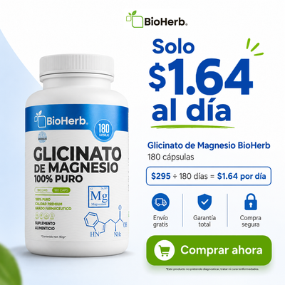 BioHerb® Glicinato de Magnesio al 16% | Soporte al Descanso y Relajación