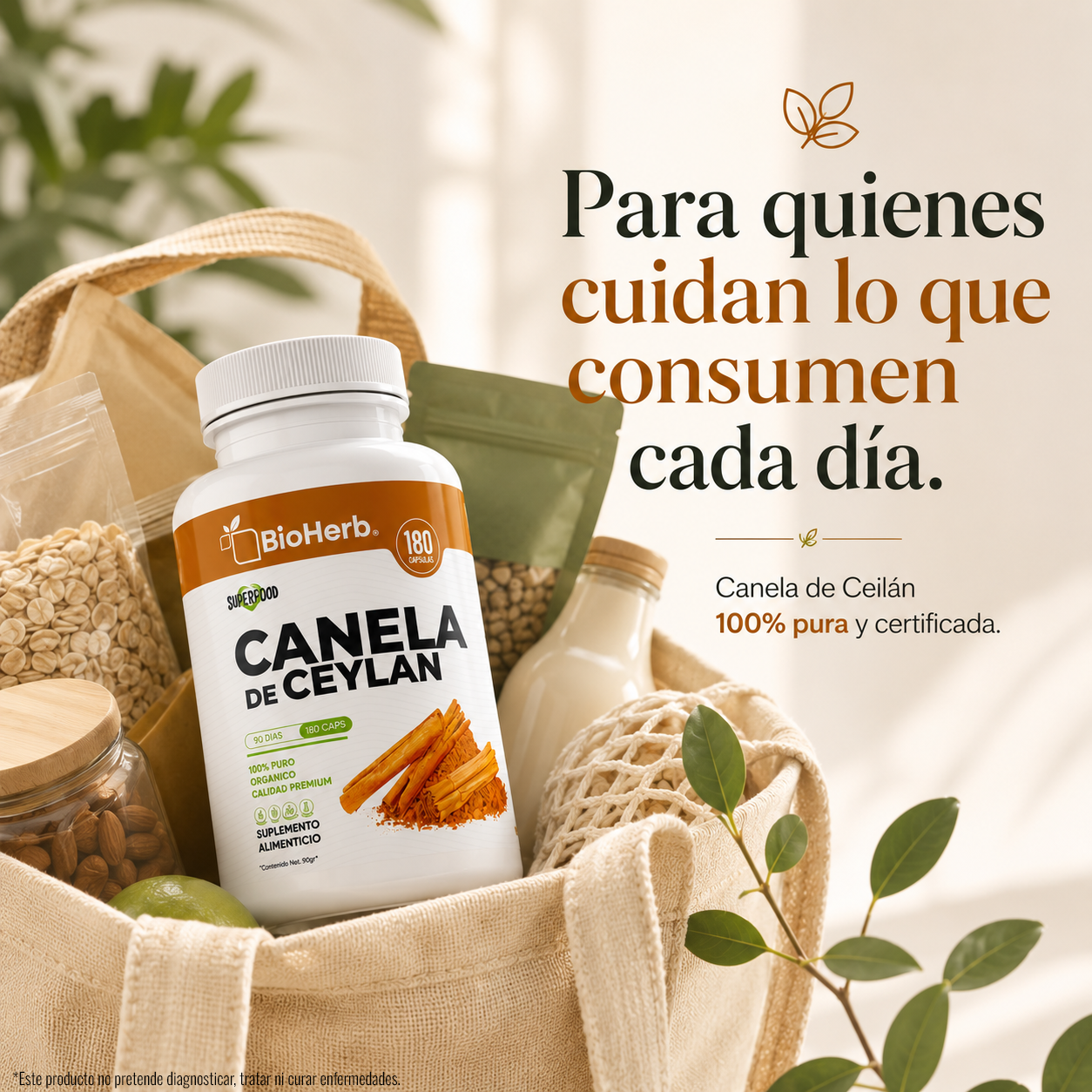 BioHerb® Canela de Ceylán | Eficaz Soporte Metabólico y Azúcar