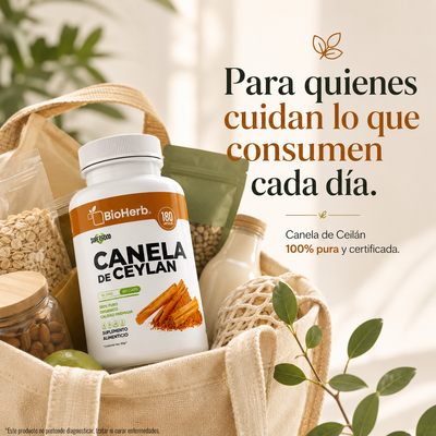 BioHerb® Canela de Ceylán | Eficaz Soporte Metabólico y Azúcar