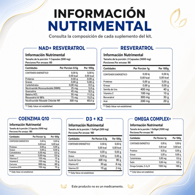 Kit Longevidad BioHerb® | Energía Celular, Antioxidantes y Bienestar Avanzado
