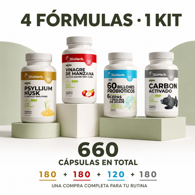 Kit Digestivo BioHerb® | Fibra, Probióticos y Bienestar Intestinal