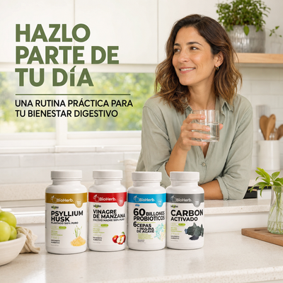 Kit Digestivo BioHerb® | Fibra, Probióticos y Bienestar Intestinal