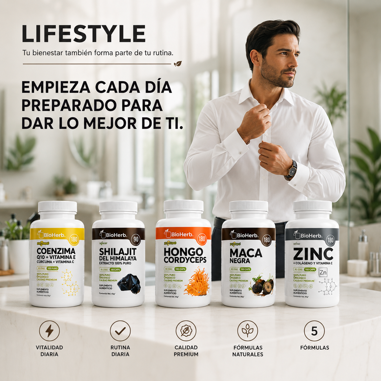 Kit Hombre BioHerb® | Energía, Vitalidad y Rendimiento