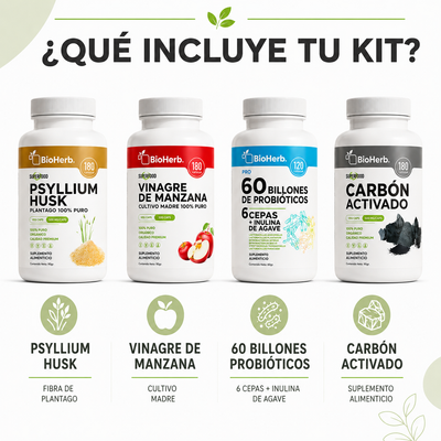 Kit Digestivo BioHerb® | Fibra, Probióticos y Bienestar Intestinal