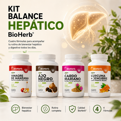 Kit Balance Hepático BioHerb® | Apoyo Digestivo y Antioxidante