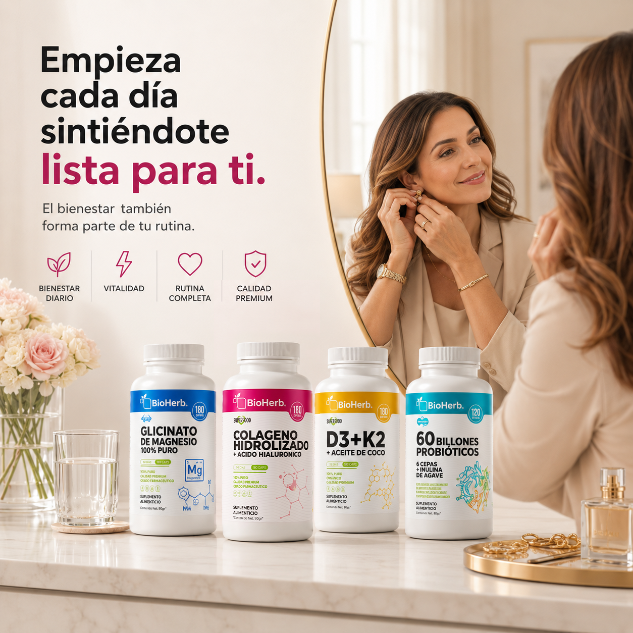 Kit Balance Mujer BioHerb® | Bienestar, Piel y Rutina Diaria