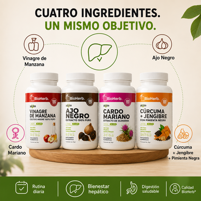 Kit Balance Hepático BioHerb® | Apoyo Digestivo y Antioxidante