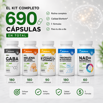 Kit Enfoque BioHerb® | Claridad Mental, Concentración y Productividad