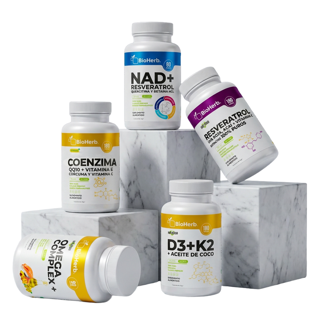 Kit Longevidad BioHerb® | Energía Celular, Antioxidantes y Bienestar Avanzado