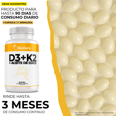 BioHerb® Vitamina D3 + K2 (MK-7)
