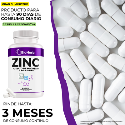 BioHerb® Zinc + Magnesio con Melatonina