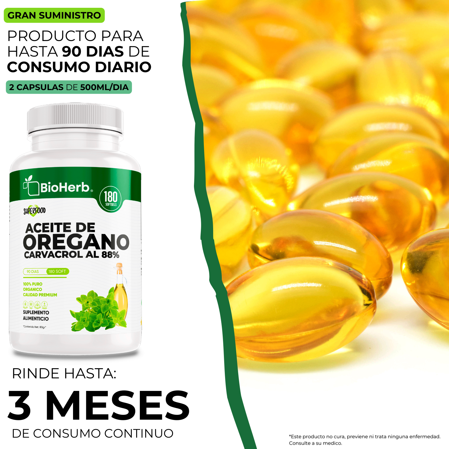 BioHerb® Aceite de Orégano Silvestre 100% Puro