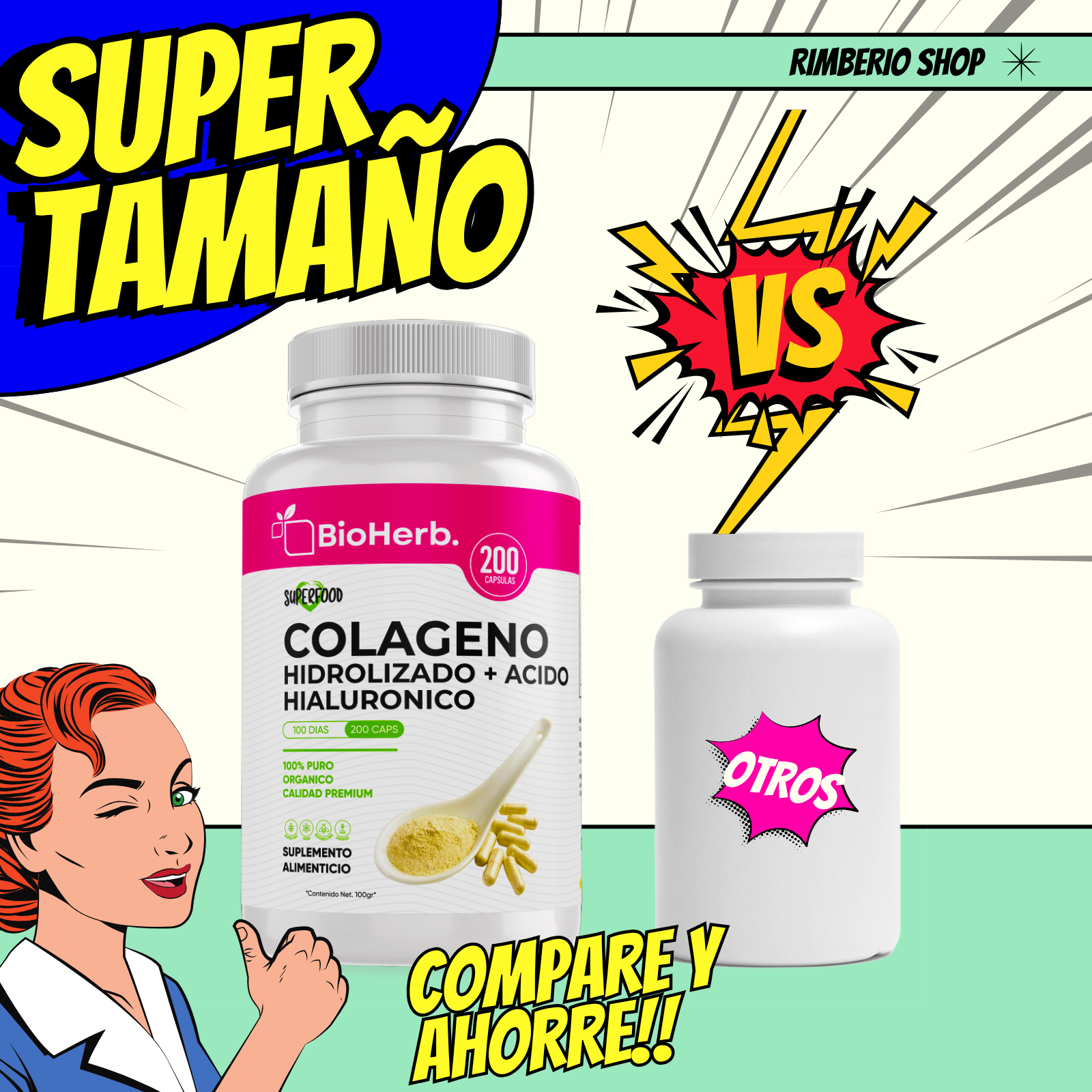 BioHerb® Colágeno + Ácido Hialurónico