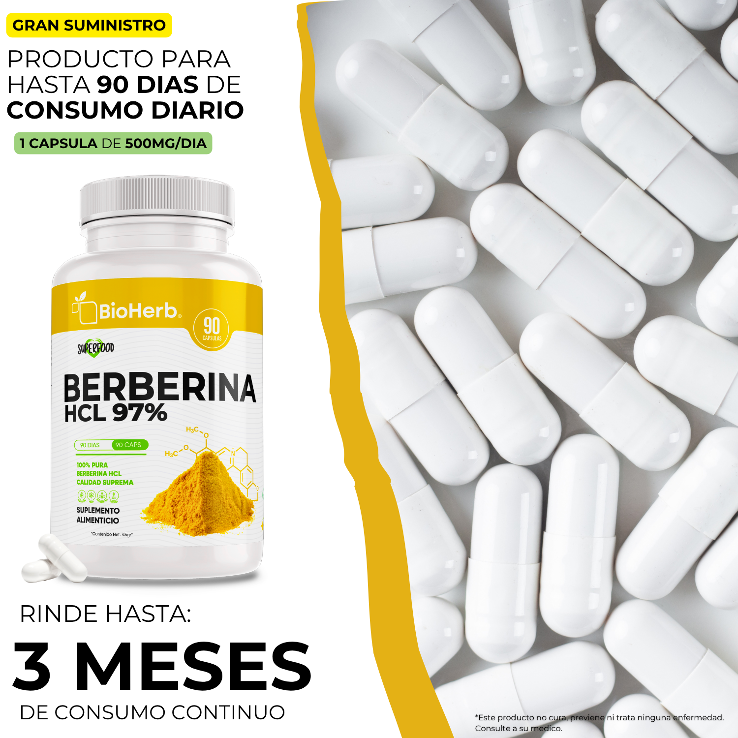 BioHerb® Berberina HCL Al 97% Clorhidrato