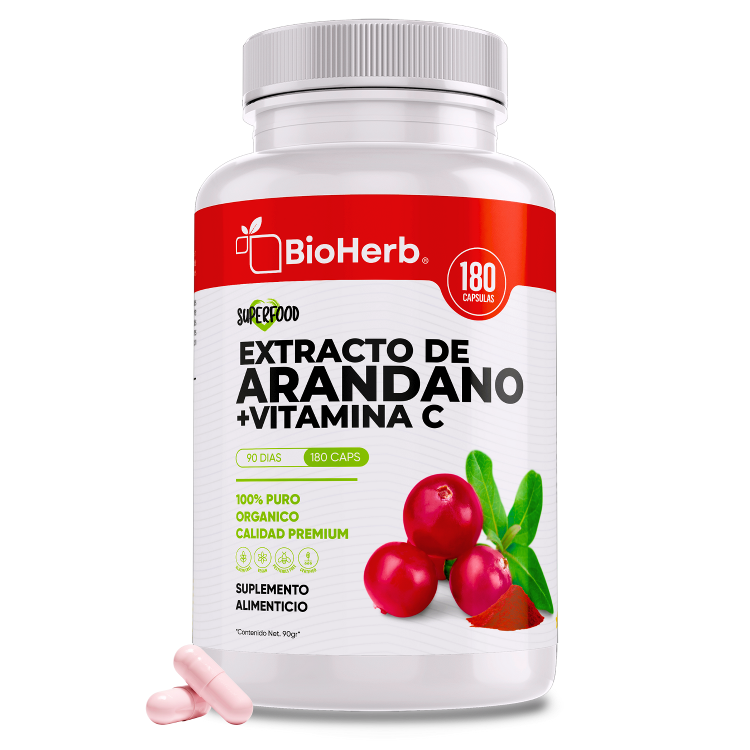 BioHerb® Arándano Rojo + Vitamina C