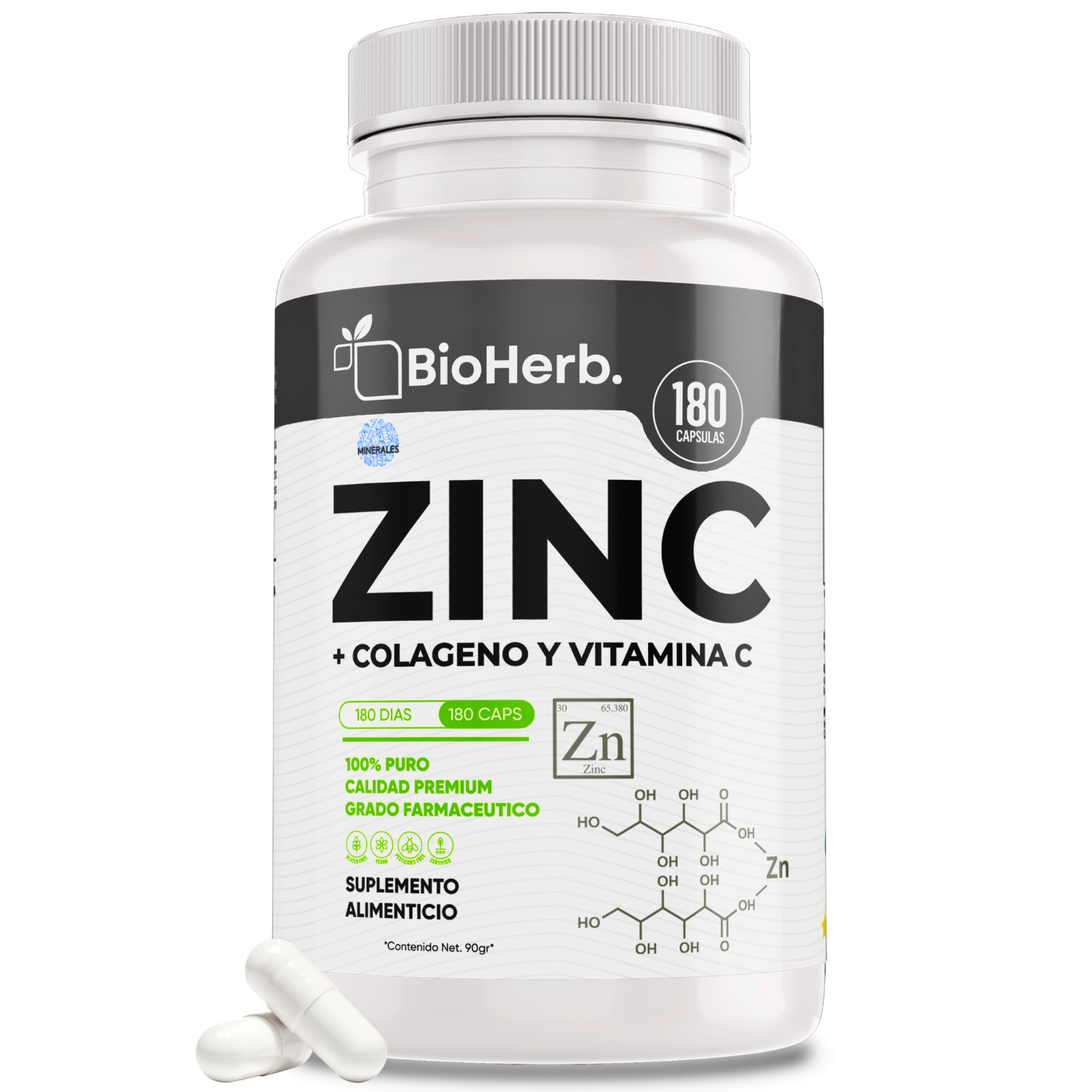 BioHerb® Zinc + Colágeno + Vitamina C