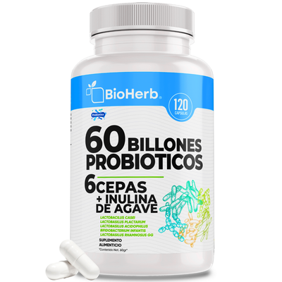 BioHerb® 60 Billones De Probioticos + Inulina De Agave