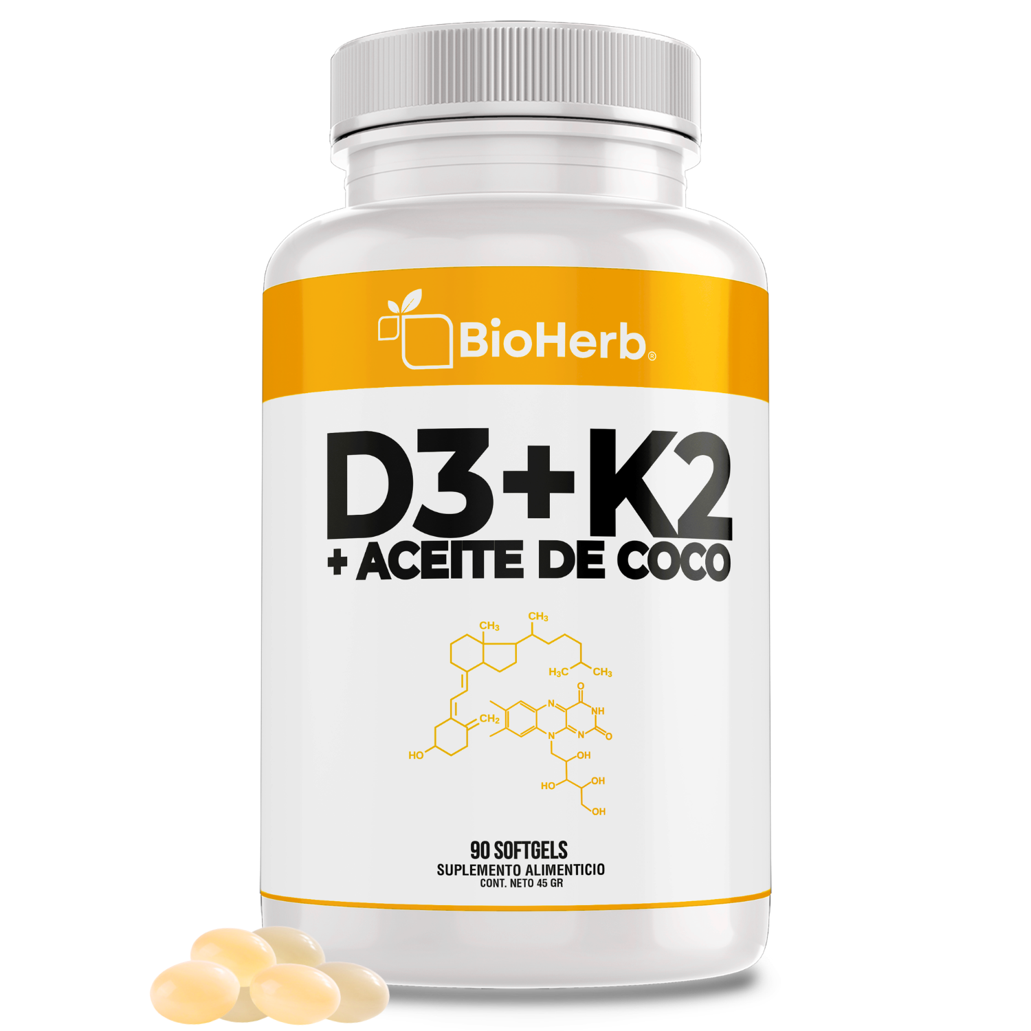 BioHerb® Vitamina D3 + K2 (MK-7)