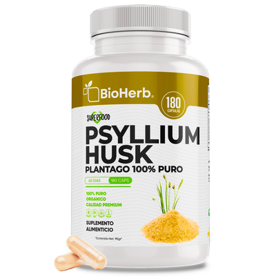 BioHerb® Psyllium Husk Plantago 100% Puro